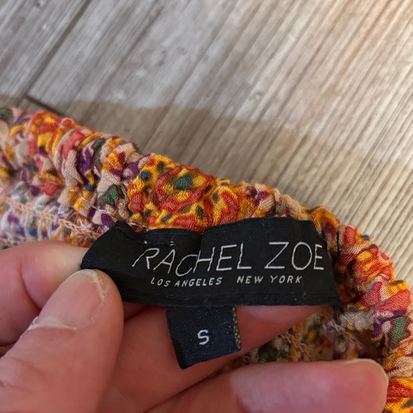 Rachel Zoe Vibrant Orange Floral Maxi Skirt - Picture 2 of 10